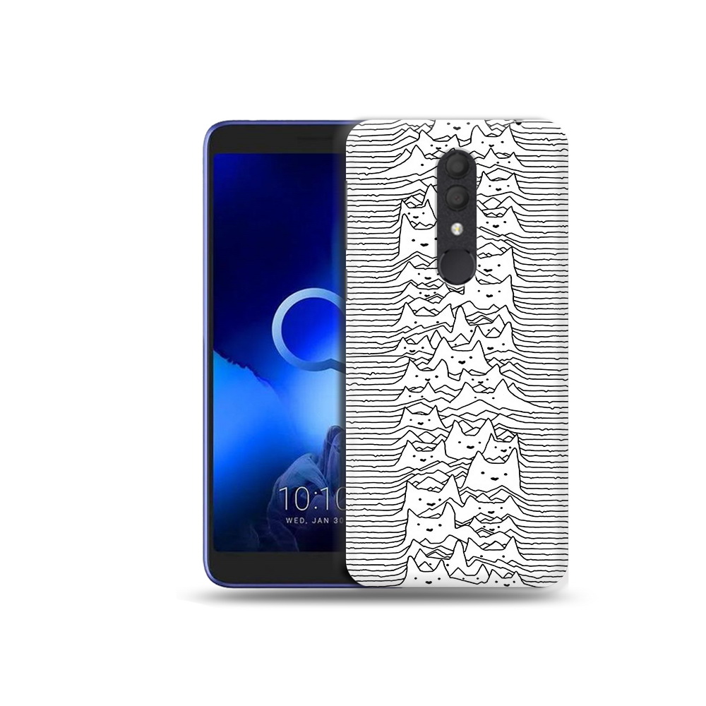 

Чехол MyPads Tocco для Alcatel 1X черно белые коты 3D (PT133941.659.682), Прозрачный, Tocco