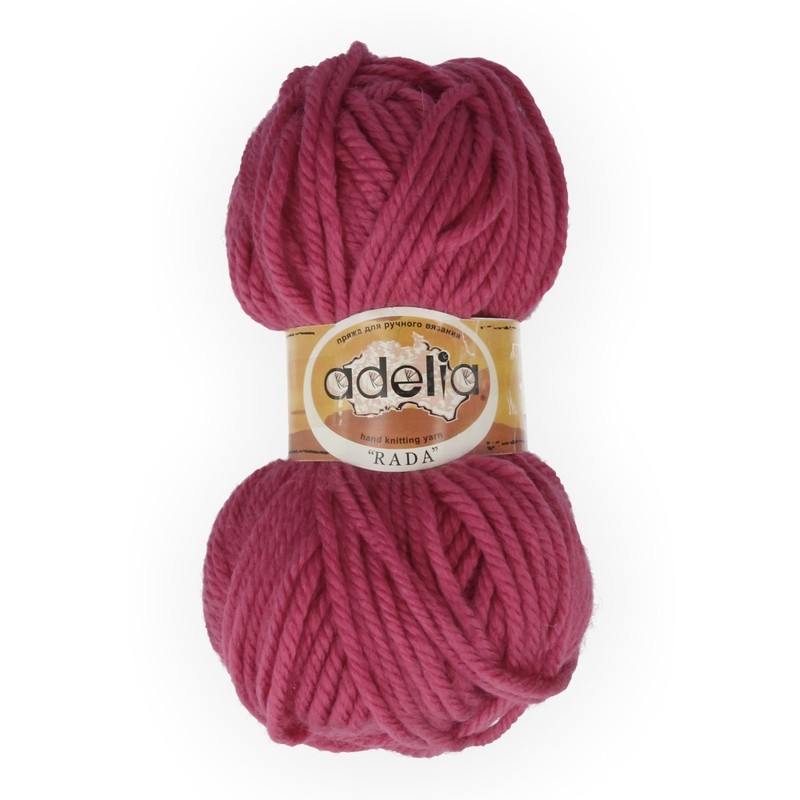 

Пряжа Adelia Rada, 10 шт. по 100 г, набор, 100% акрил, 80 м №060 т.розовый, RADA