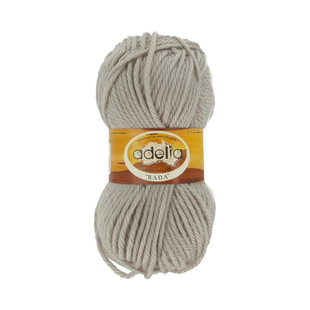 

Пряжа Adelia Rada, 10 шт. по 100 г, набор, 100% акрил, 80 м №056 св.бежевый, "RADA"