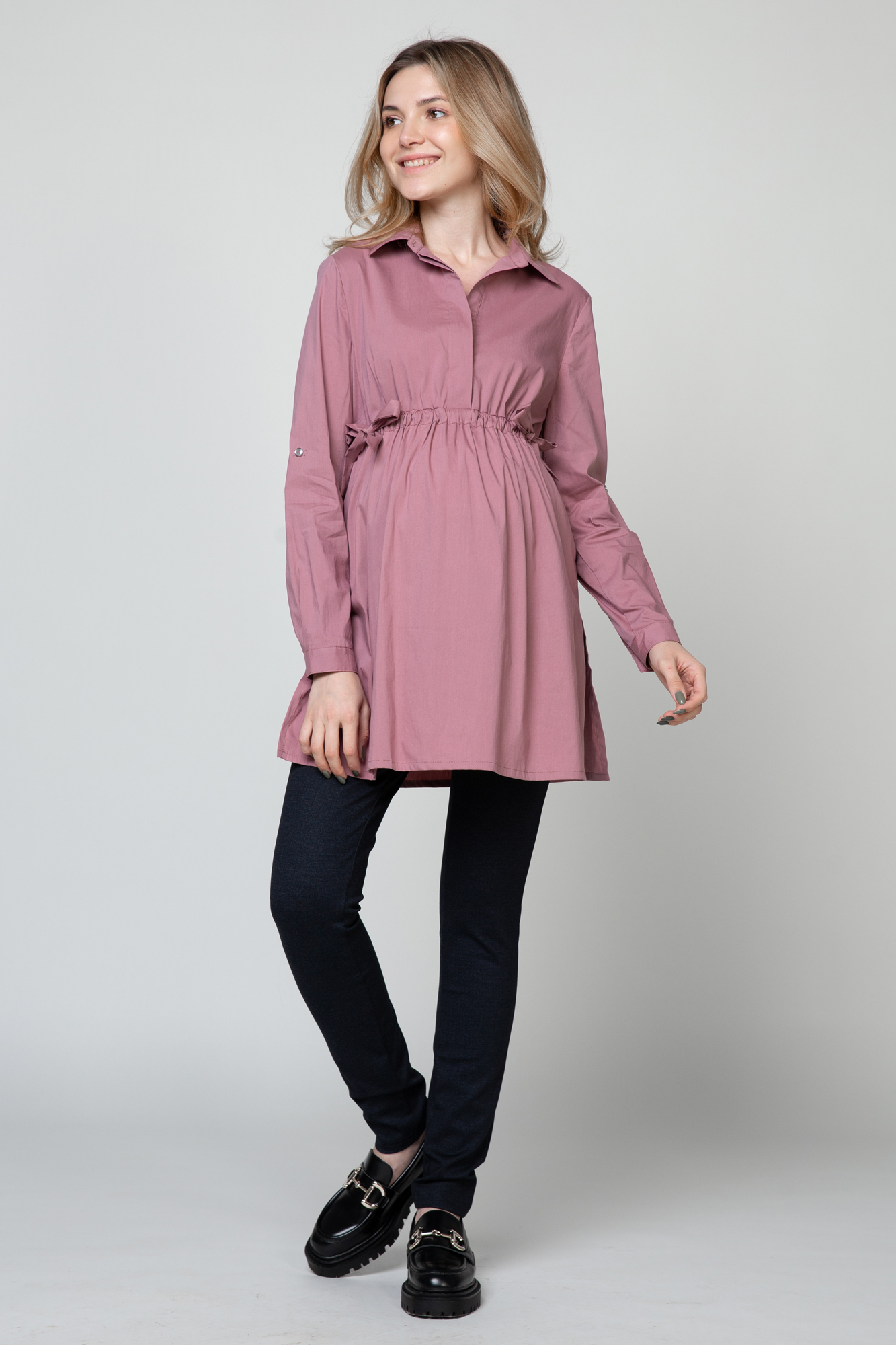 фото Рубашка женская mama's fantasy mf9003 розовая 50