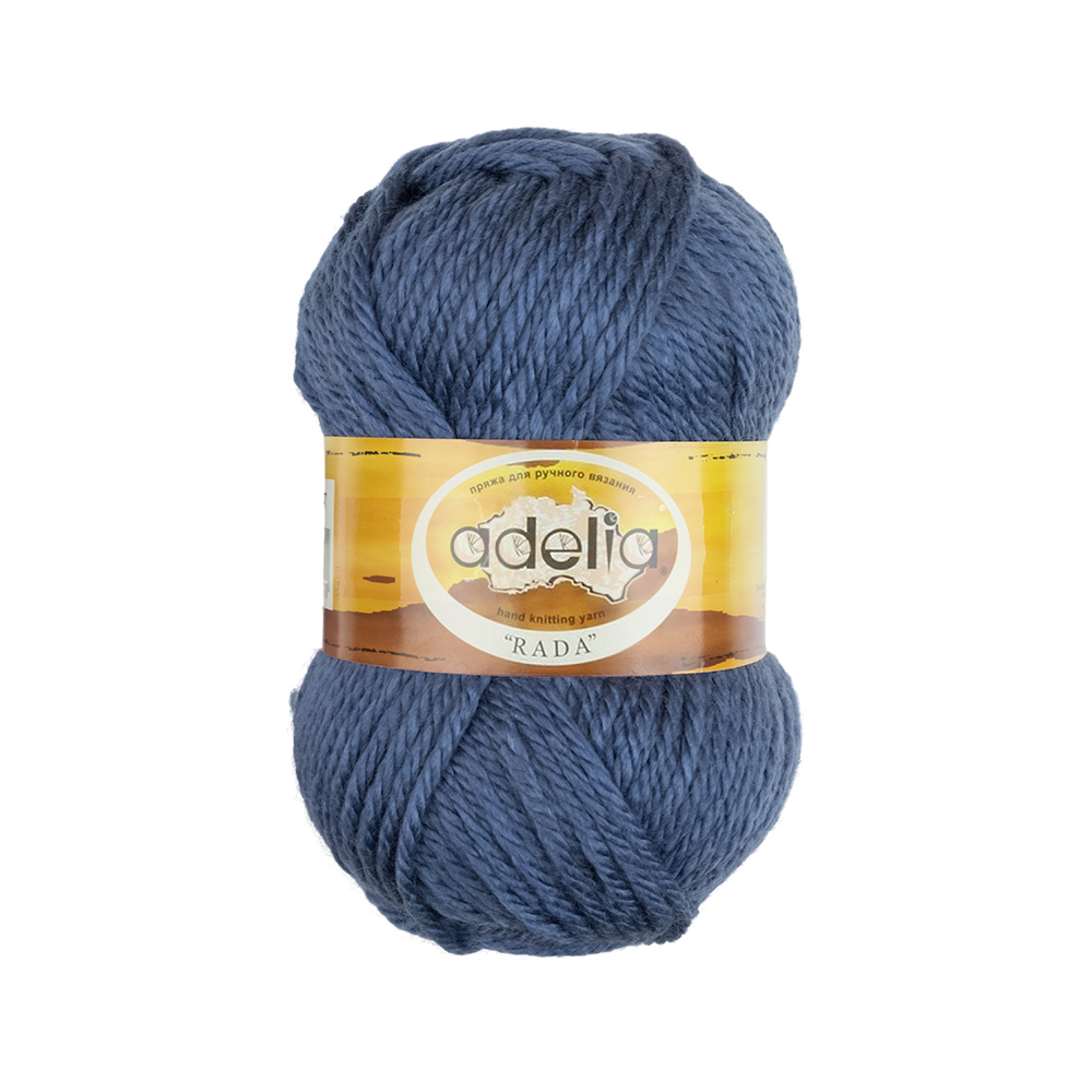 

Пряжа Adelia Rada, 10 шт. по 100 г, набор, 100% акрил, 80 м №047 серо-синий, "RADA"