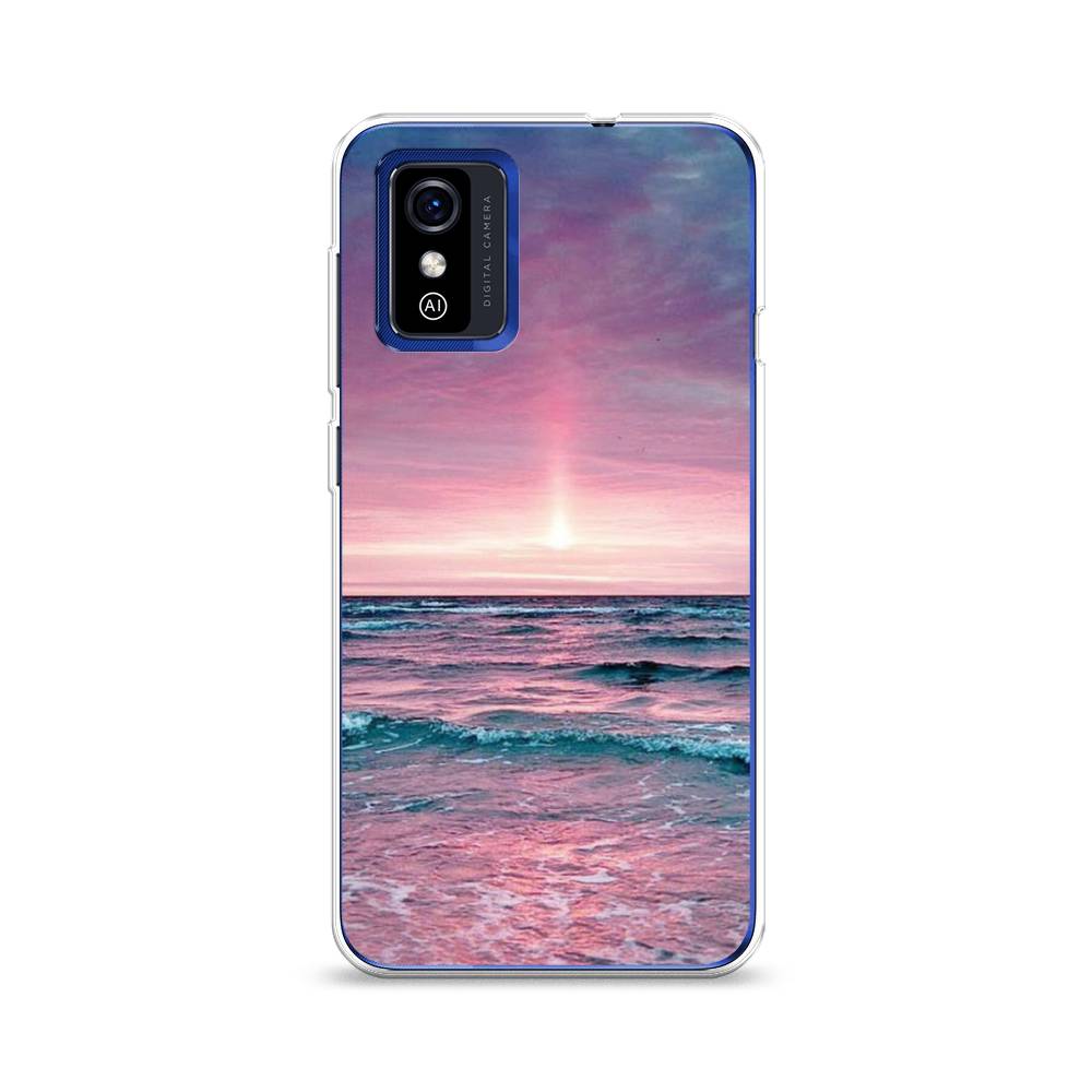 

Чехол на ZTE Blade L9 "Восход 3", Розовый;голубой, 135250-2