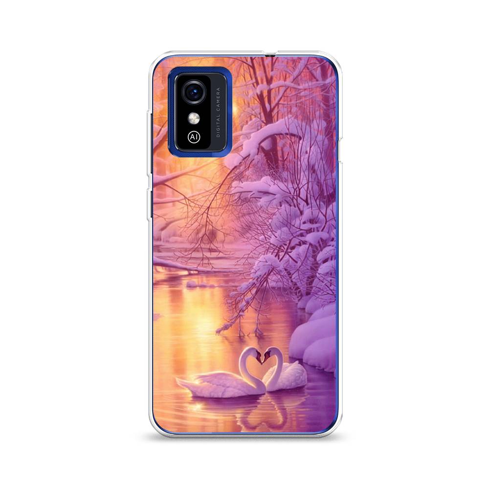 

Чехол на ZTE Blade L9 "Зима 1", Фиолетовый;желтый, 135250-2