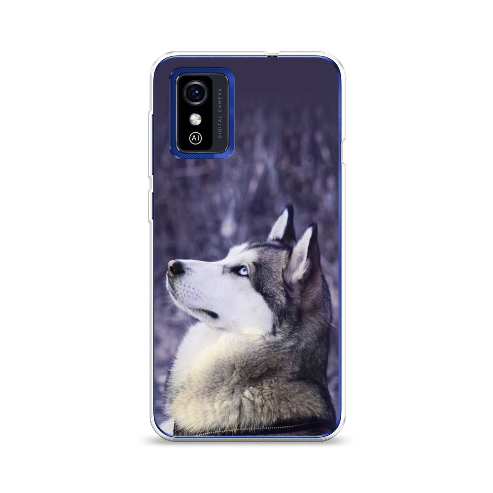 

Чехол для ZTE Blade L9 "Хаски 1", Фиолетовый;белый, 135250-1