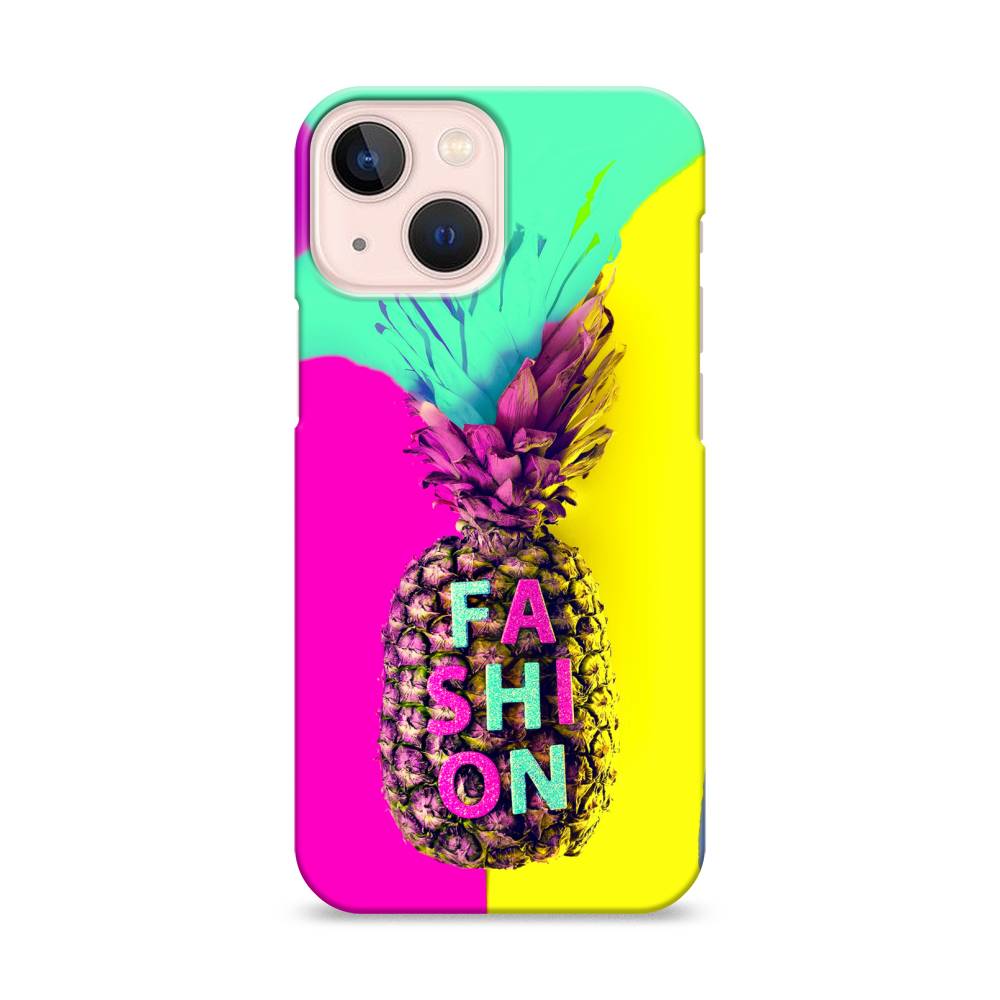 

Пластиковый чехол "Кислотный ананас" на Apple iPhone 13 mini, 14120-7