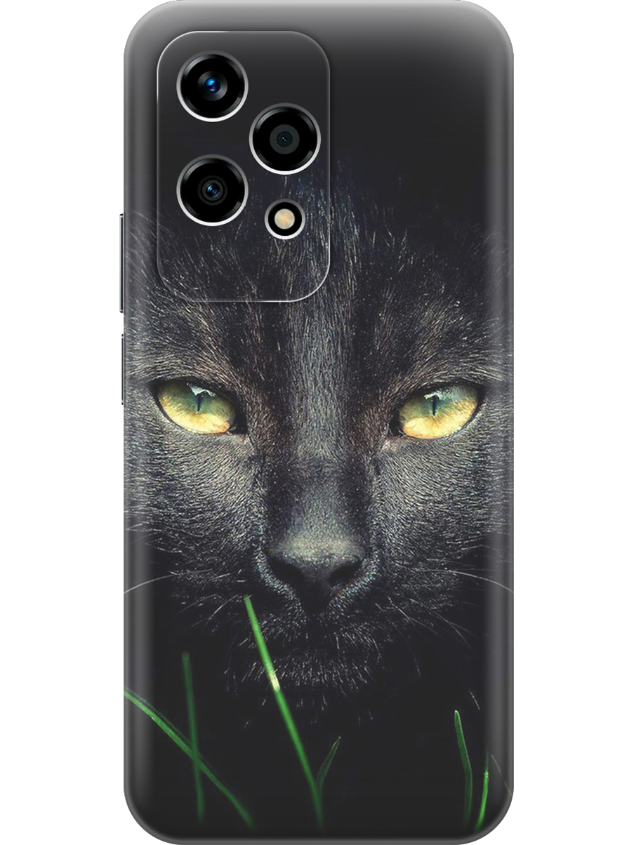 

Силиконовый чехол на Honor 200 lite с принтом "Кошка в темноте", Прозрачный;серый;черный, 783979012