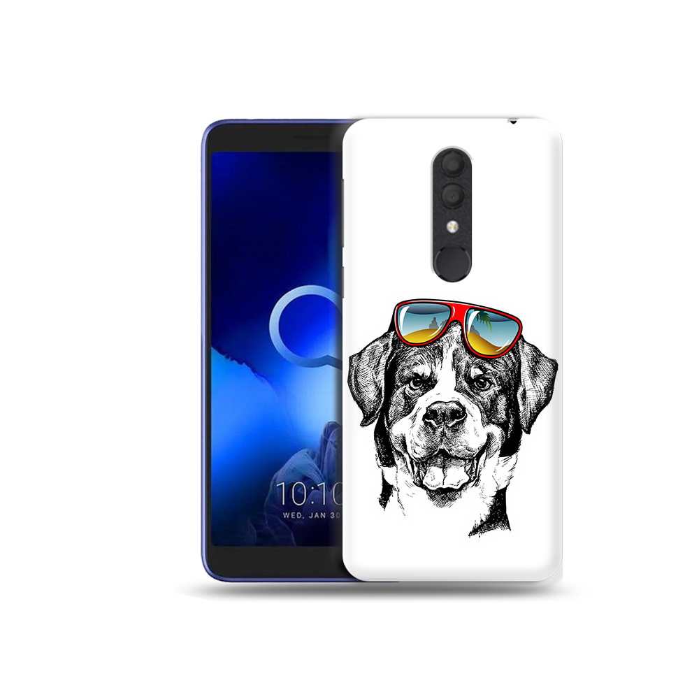 

Чехол MyPads Tocco для Alcatel 1X счастливая собака (PT133941.659.631), Прозрачный, Tocco