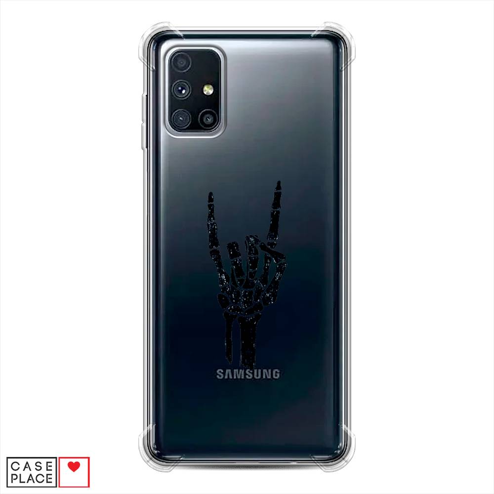 фото Противоударный силиконовый чехол "rock for a skeleton" на samsung galaxy m51 awog