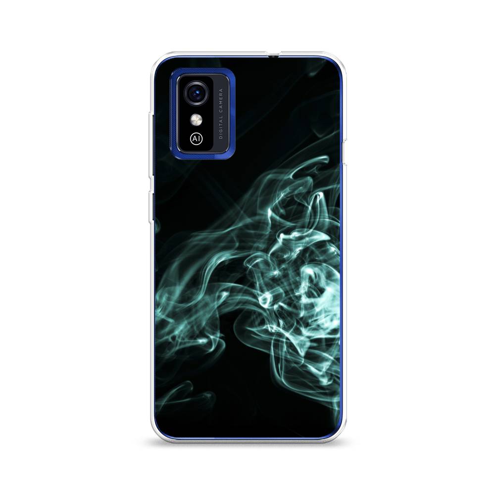 

Чехол на ZTE Blade L9 "Дым", Голубой;черный, 135250-3