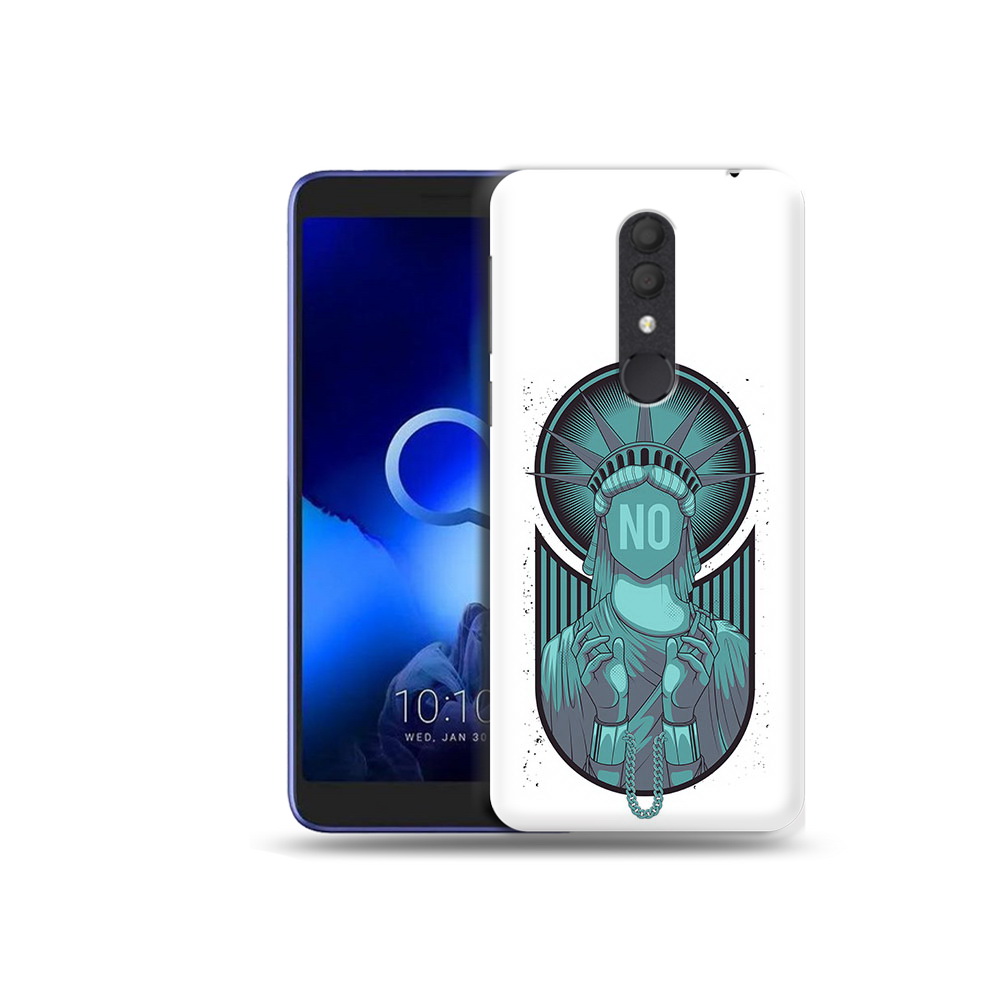 

Чехол MyPads Tocco для Alcatel 1X статуя свободы зеленый (PT133941.659.623), Прозрачный, Tocco