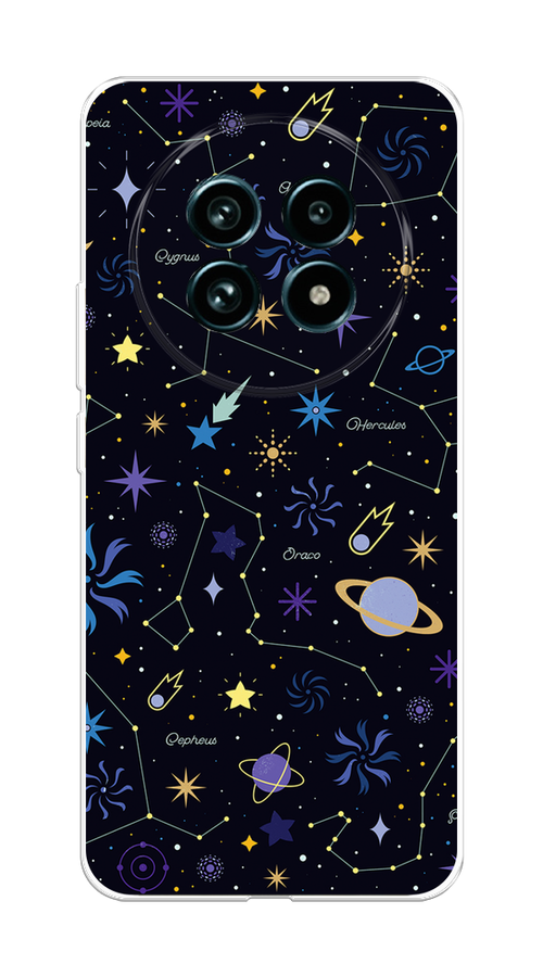 

Чехол на Realme 13 Pro+/13 Pro "Цветной космос", Желтый, 2518150-1