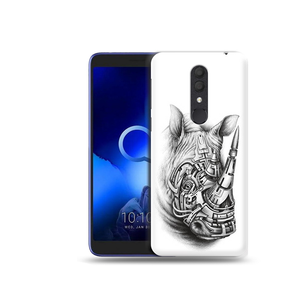 

Чехол MyPads Tocco для Alcatel 1X стальной носорог (PT133941.659.620), Прозрачный, Tocco