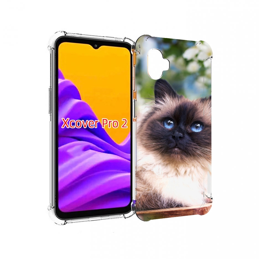 Чехол MyPads порода кошка Бирман для Samsung Galaxy Xcover Pro 2