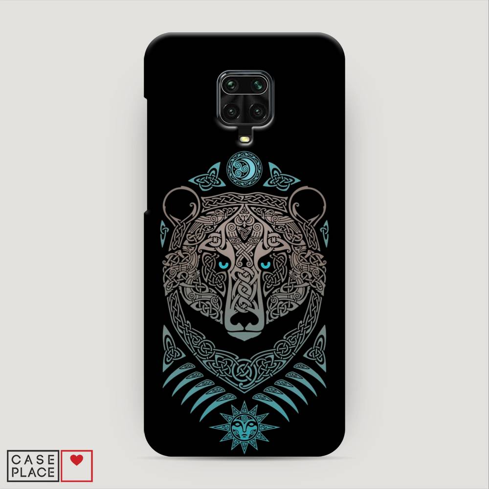 

Пластиковый чехол "Кельтский медведь" на Xiaomi Redmi Note 9 Pro, 38020-1