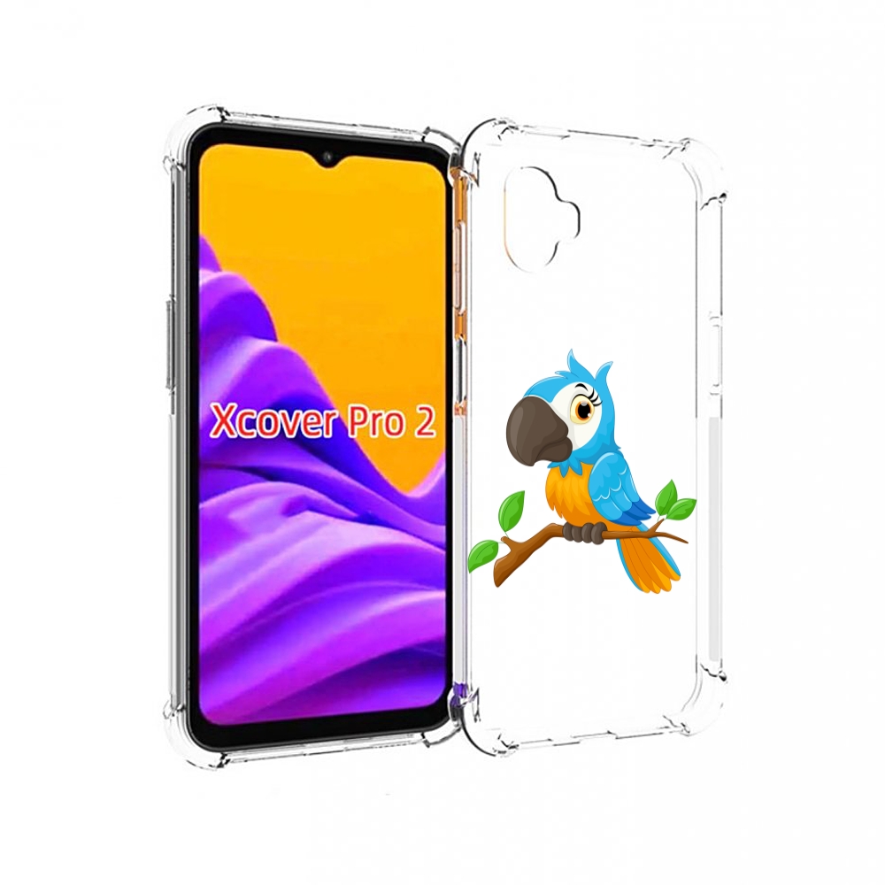 

Чехол MyPads попугайчик детский для Samsung Galaxy Xcover Pro 2, Прозрачный, Tocco