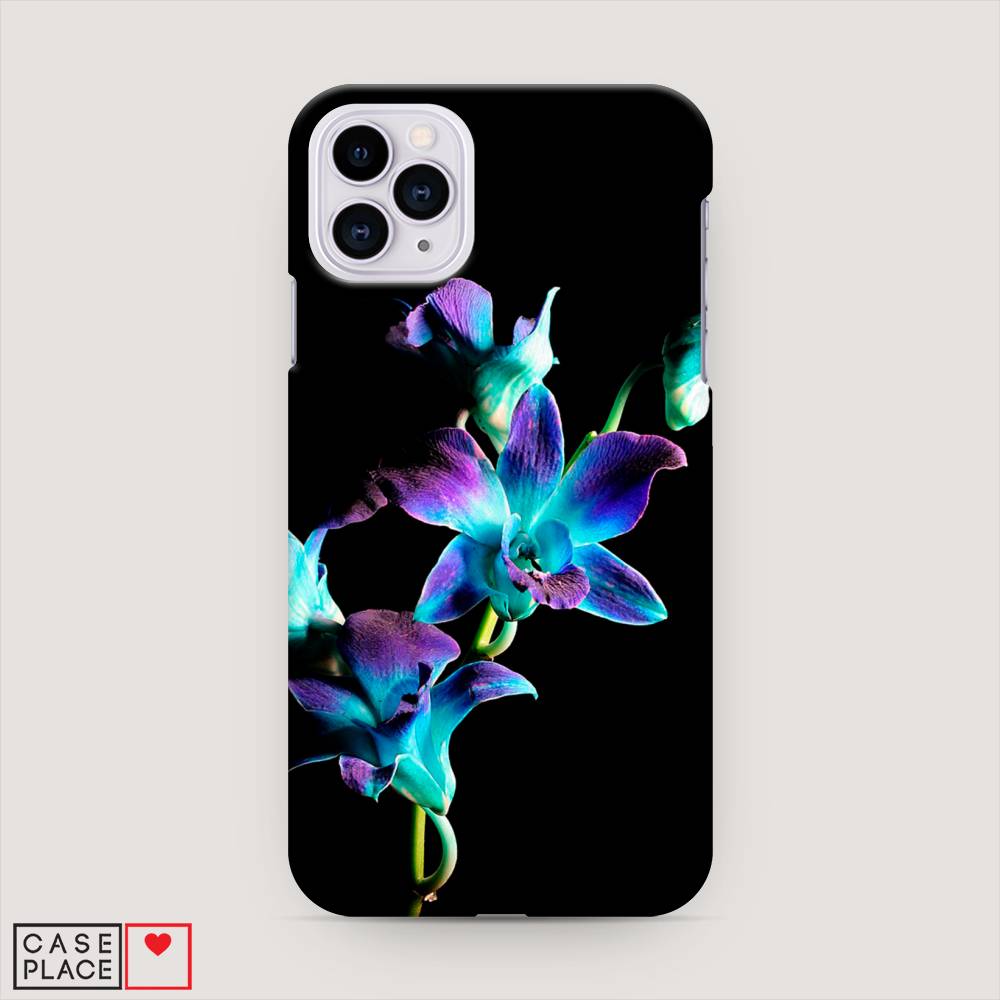 

Пластиковый чехол "Синий цветок на черном" на Apple iPhone 11 Pro Max, 12220-6