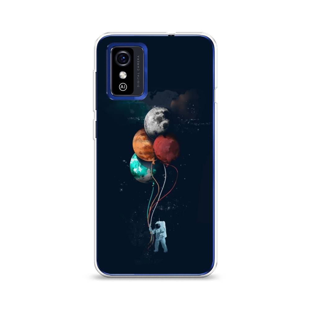 

Чехол для ZTE Blade L9 "Космонавт с шариками", Разноцветный, 135250-4
