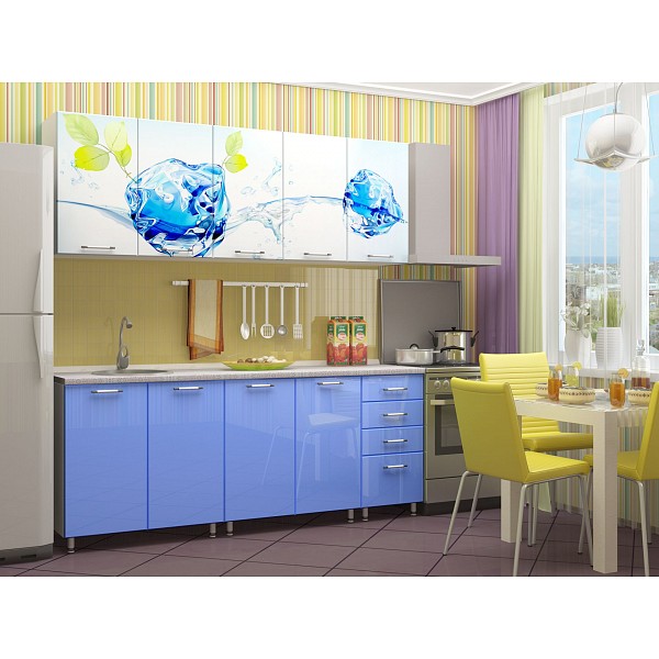 

Гарнитур кухонный Фреш 2 м белый DSV_758-139M, Фреш