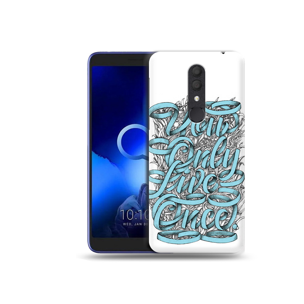 

Чехол MyPads Tocco для Alcatel 1X слова из ленты абстракция (PT133941.659.607), Прозрачный, Tocco