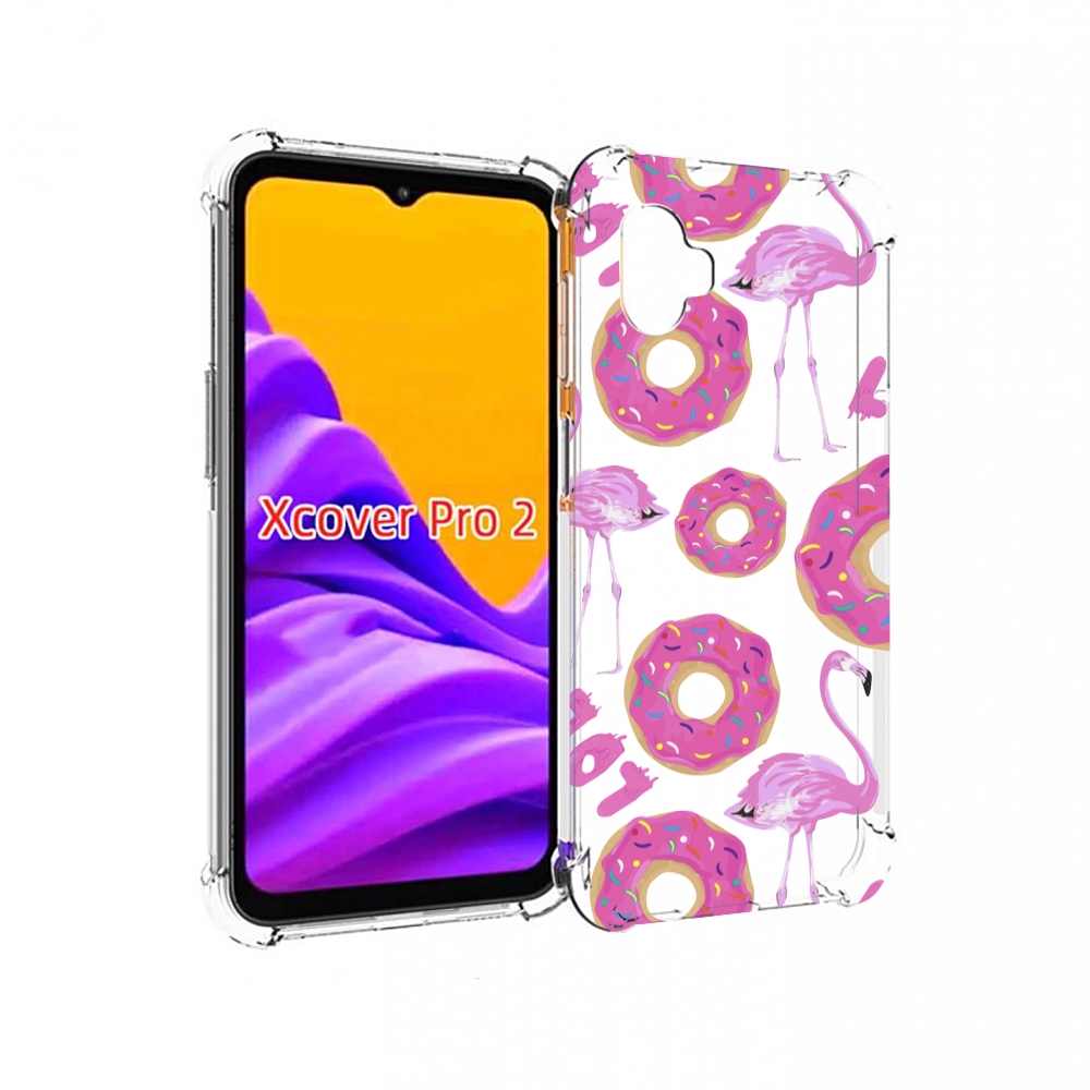 

Чехол MyPads пончики-фламинго для Samsung Galaxy Xcover Pro 2, Прозрачный, Tocco