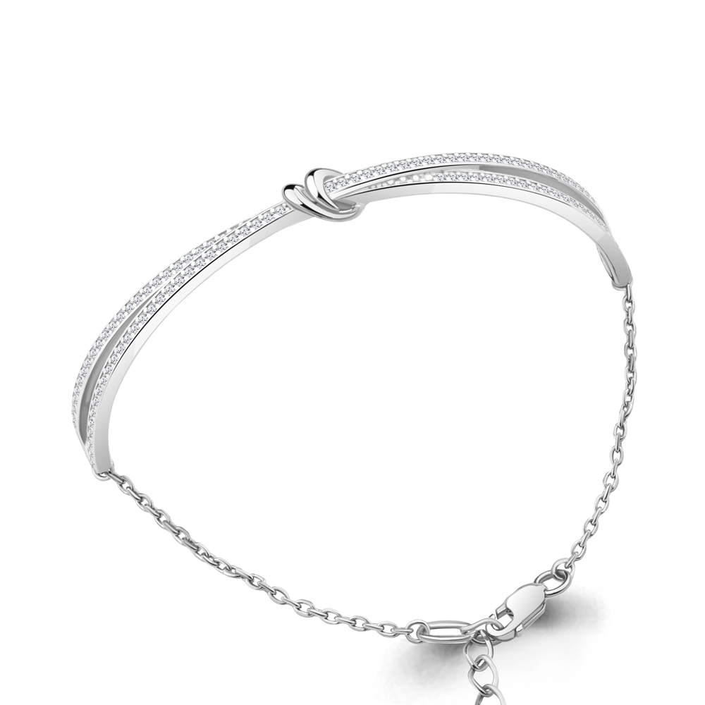 

Браслет из серебра с фианитом Aquamarine Aquamarine 74665А_925_р р. 17, 74665А_925_р