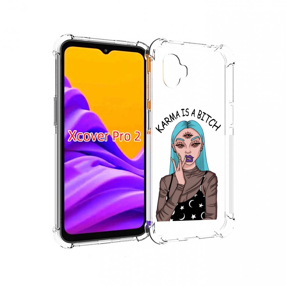 

Чехол MyPads плохая-карма женский для Samsung Galaxy Xcover Pro 2, Прозрачный, Tocco