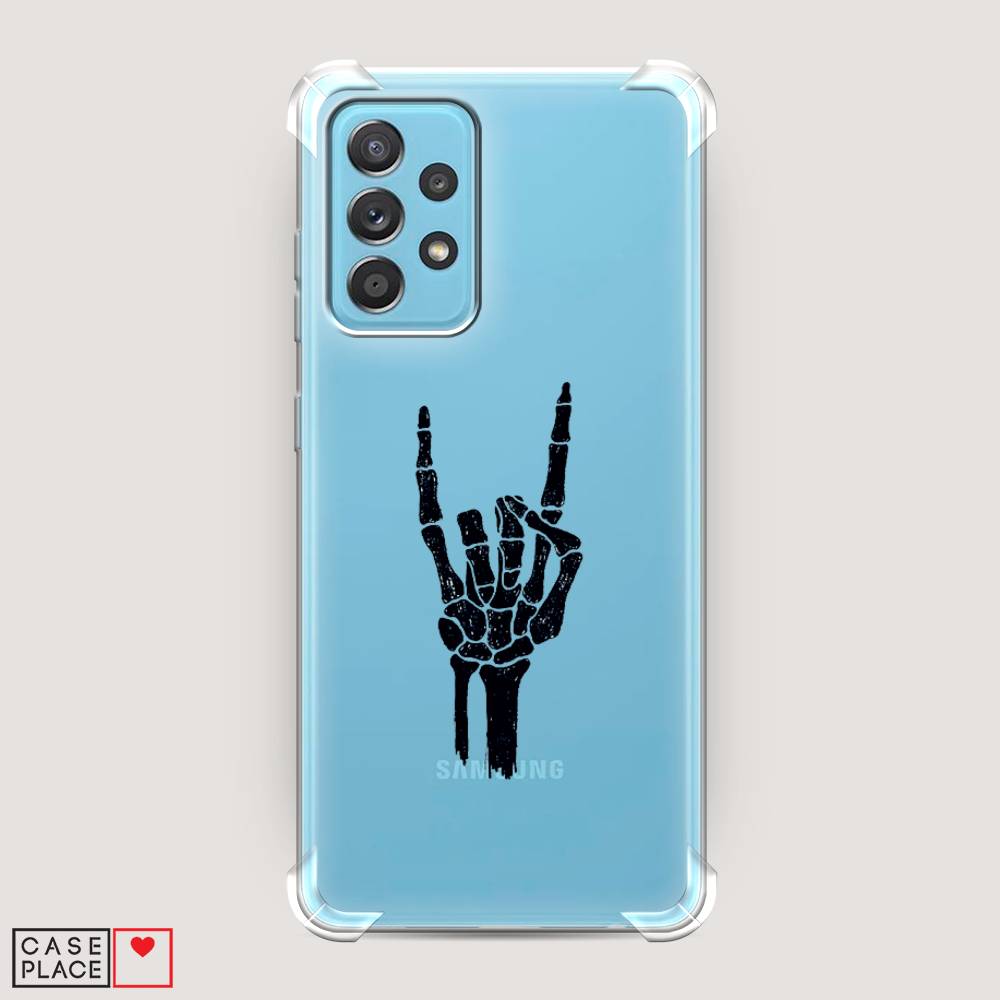 фото Противоударный силиконовый чехол "rock for a skeleton" на samsung galaxy a52s awog