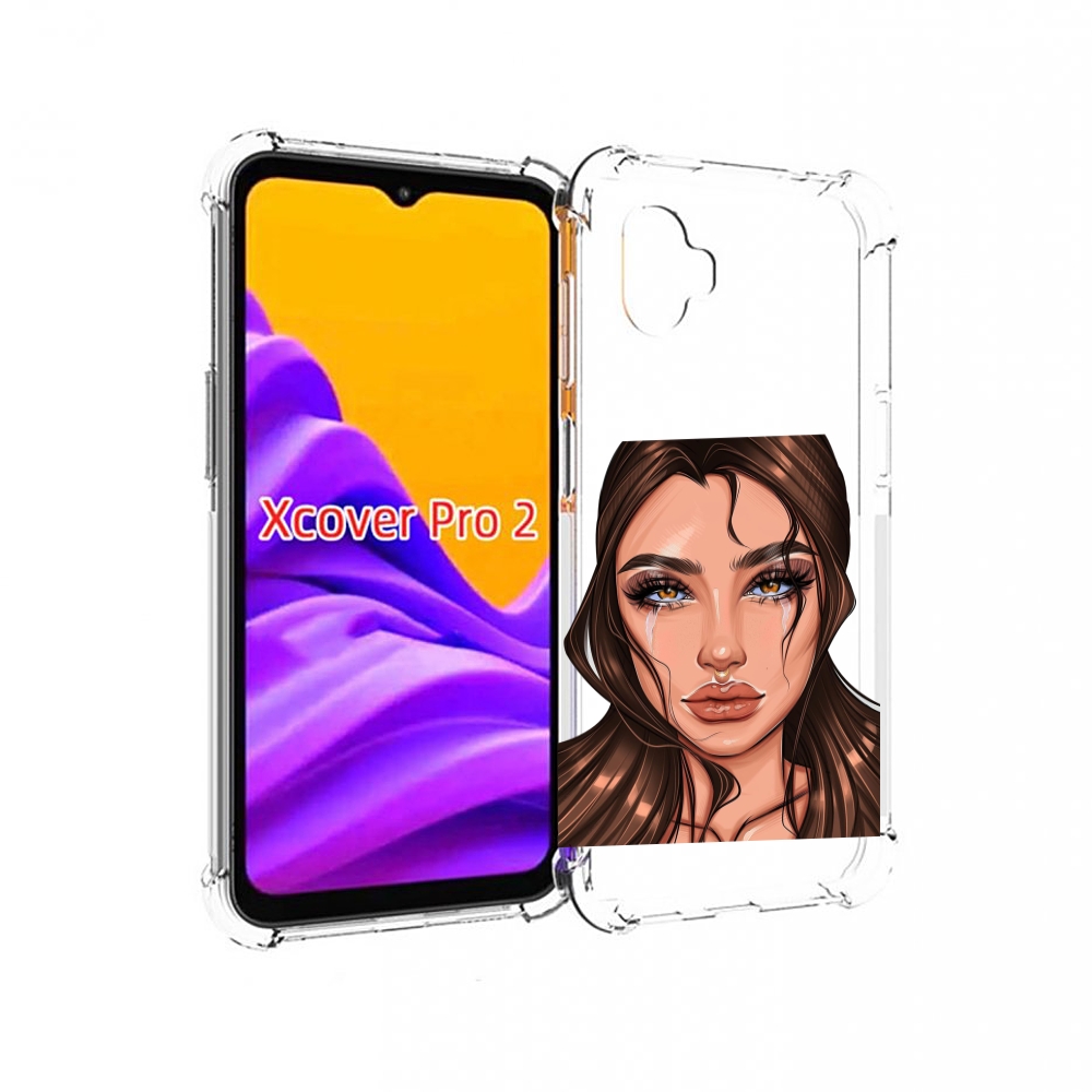 

Чехол MyPads плачущая-девушка женский для Samsung Galaxy Xcover Pro 2, Прозрачный, Tocco