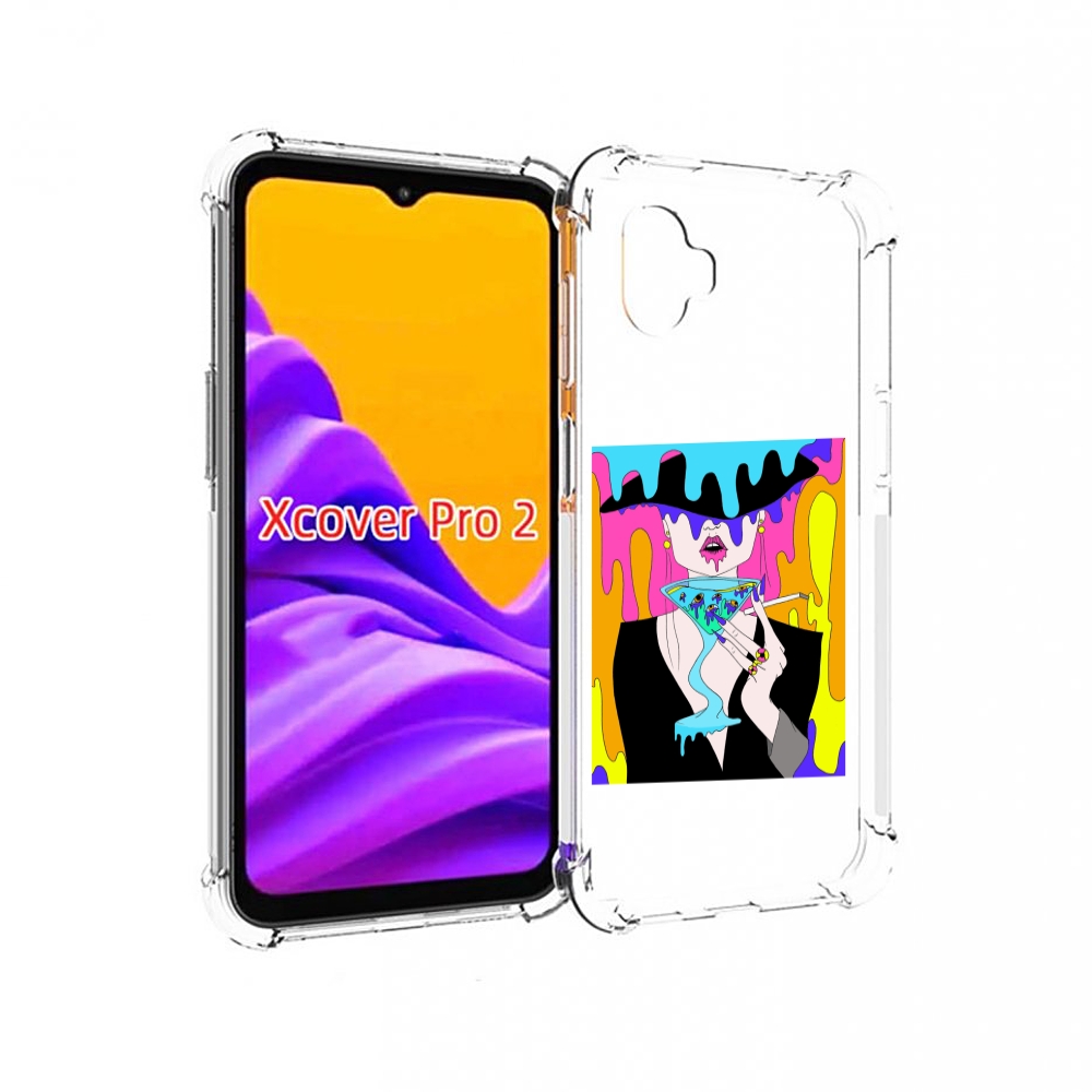 

Чехол MyPads плавленая девушка акварель женский для Samsung Galaxy Xcover Pro 2, Прозрачный, Tocco
