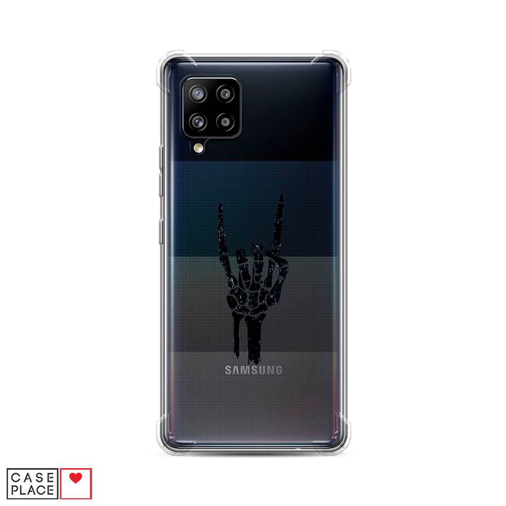 фото Противоударный силиконовый чехол "rock for a skeleton" на samsung galaxy a42 awog