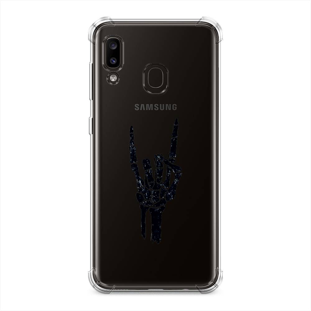 фото Противоударный силиконовый чехол "rock for a skeleton" на samsung galaxy a30 awog