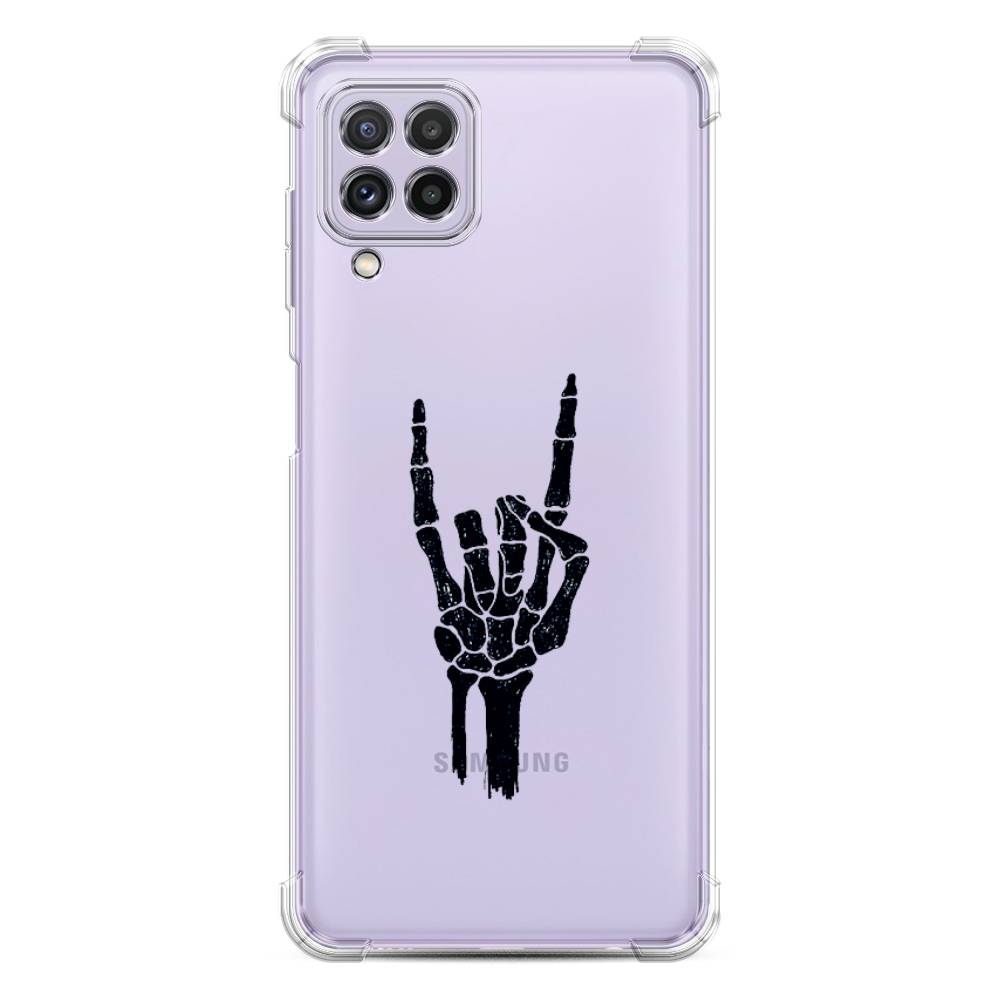 фото Противоударный силиконовый чехол "rock for a skeleton" на samsung galaxy a22 awog