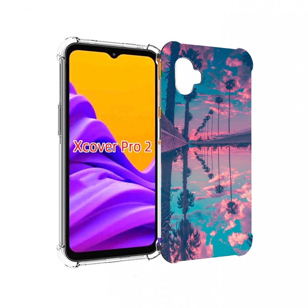 

Чехол MyPads отражение-пальм для Samsung Galaxy Xcover Pro 2, Прозрачный, Tocco
