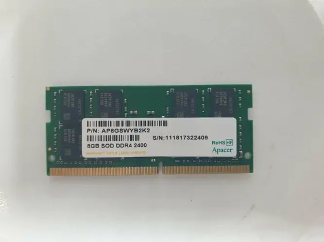 

Оперативная память Apacer AP8GSWYB2K2 (AP8GSWYB2K2), DDR4 1x8Gb, 2400MHz, AP8GSWYB2K2