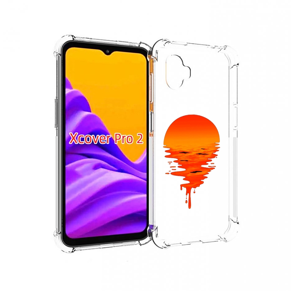 

Чехол MyPads оранжевый закат на воде для Samsung Galaxy Xcover Pro 2, Прозрачный, Tocco