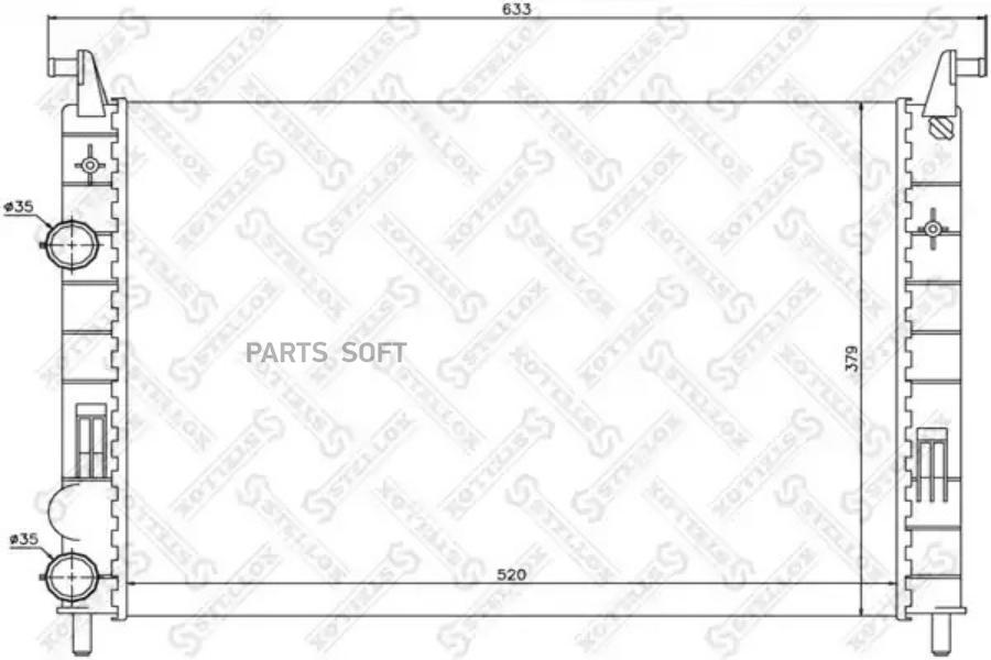 

10-25699-SX_радиатор системы охлаждения!\ Fiat Palio Weekend 1.2i 16V 01>