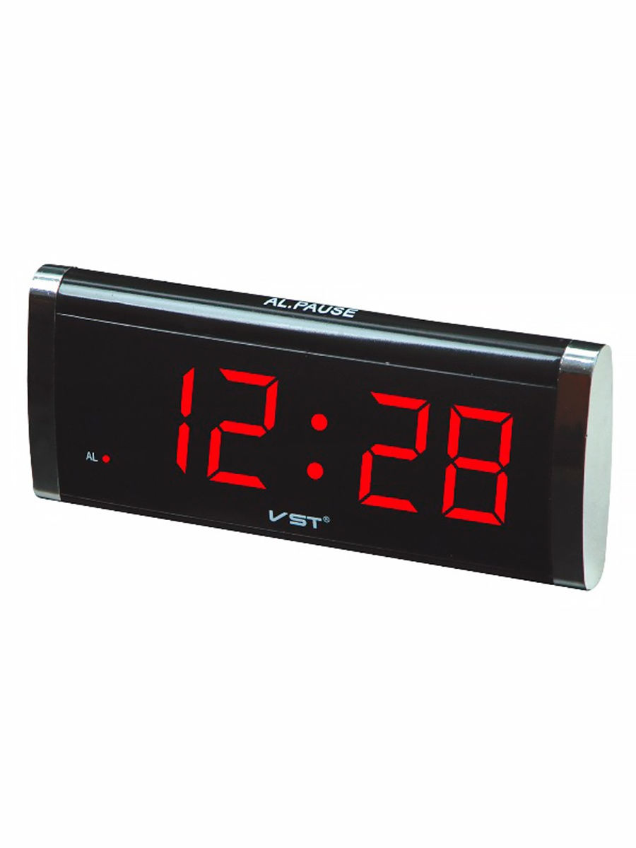 Светящиеся сетевые часы электронные VST-730-1 (Красный) арт. 144374
