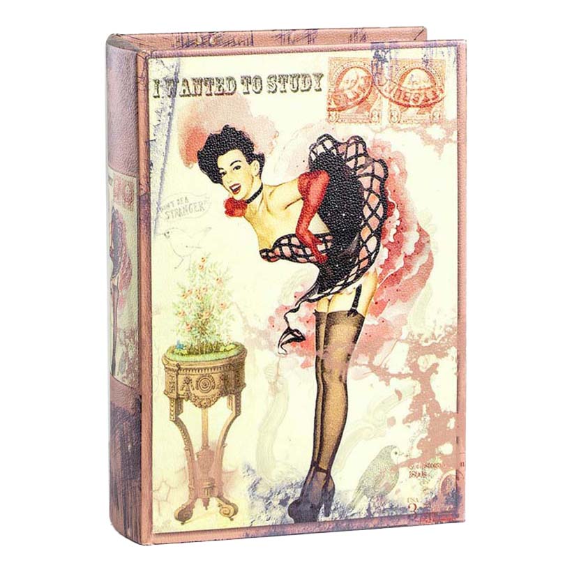 

Шкатулка-книга Glasar 19x8x27 см разноцветная, Разноцветный