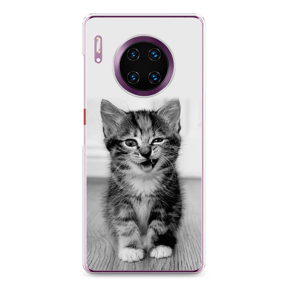 

Чехол Awog на Huawei Mate 30 Pro "Подмигивающий котенок", Черный;серый, 610450-1