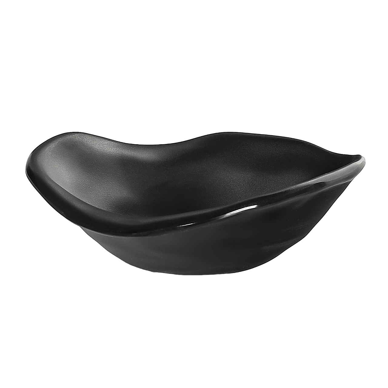 Блюдо прямоугольное Kulsan Terra black 15,2x13 см