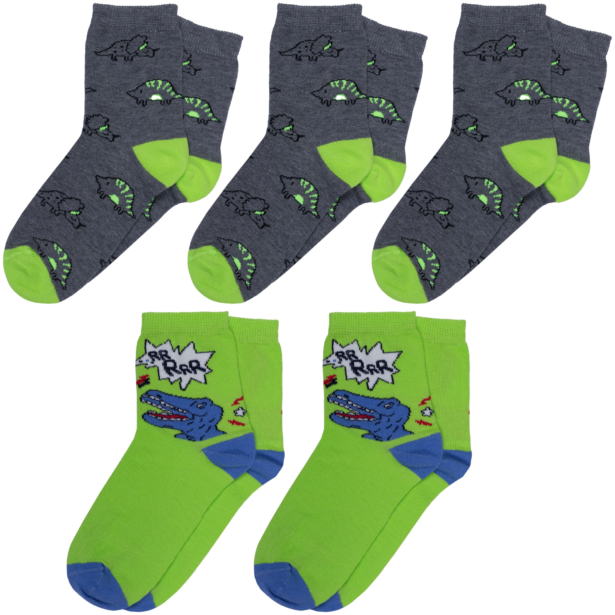 

Носки детские Rusocks 5-Д3-13498, серый; зеленый, 18-20, 5-Д3-13498