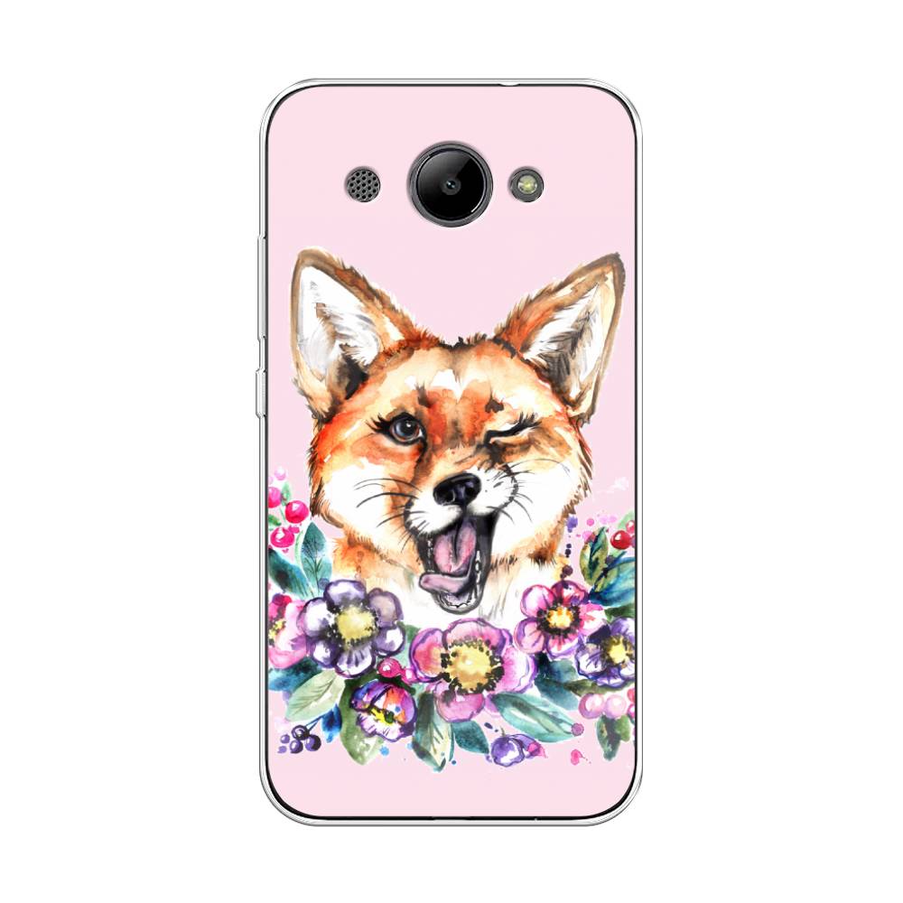 

Чехол Awog "Подмигивающая лиса" для Huawei Y3 2018, 65850-10