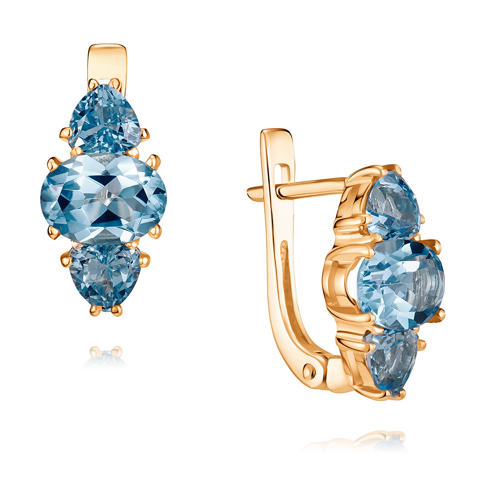 

Серьги из красного золота с топазом ADAMAS 24039252/01-А50Д-659, 24039252/01-А50Д-659