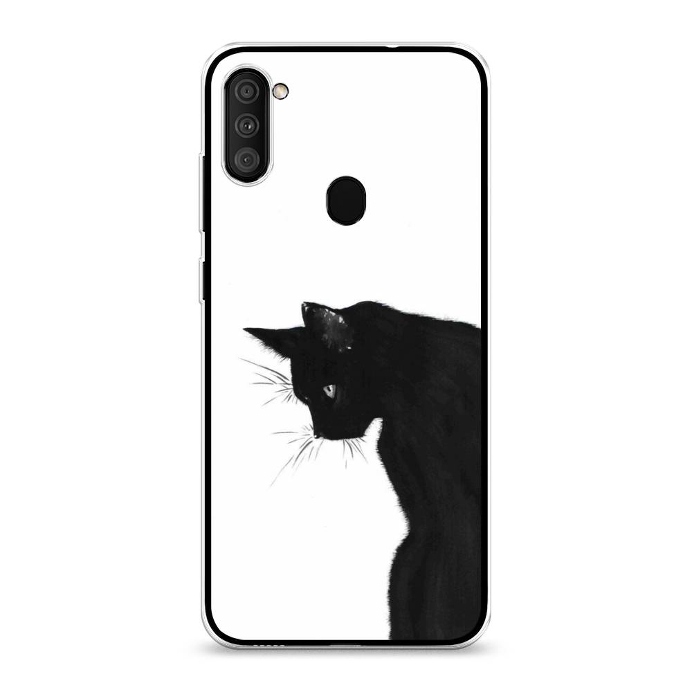 

Чехол Awog на Samsung Galaxy M11 / Самсунг M11 "Black cat", Разноцветный, 2100650-1