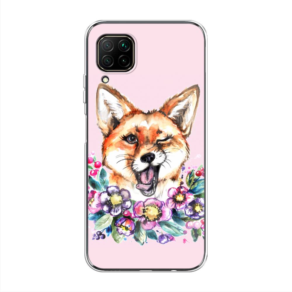 

Чехол Awog на Huawei P40 Lite "Подмигивающая лиса", Оранжевый, 611650-10