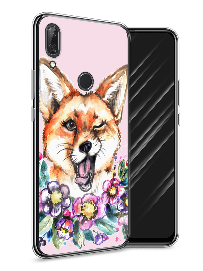 

Чехол Awog на Huawei P Smart Z "Подмигивающая лиса", Оранжевый, 69450-10