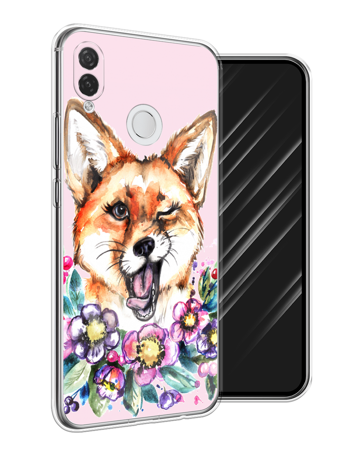 

Чехол Awog на Huawei P Smart Plus "Подмигивающая лиса", Оранжевый, 68250-10