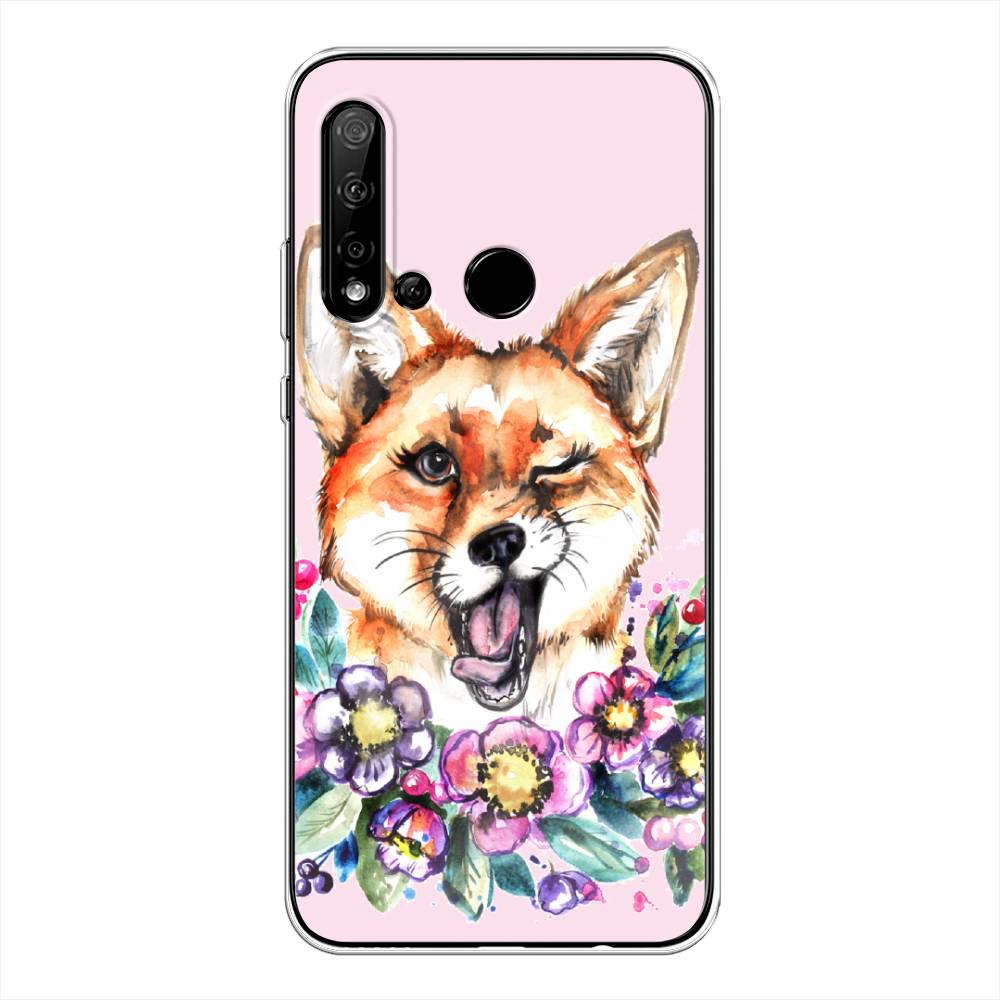 

Чехол Awog на Huawei Nova 5i "Подмигивающая лиса", Оранжевый, 69850-10