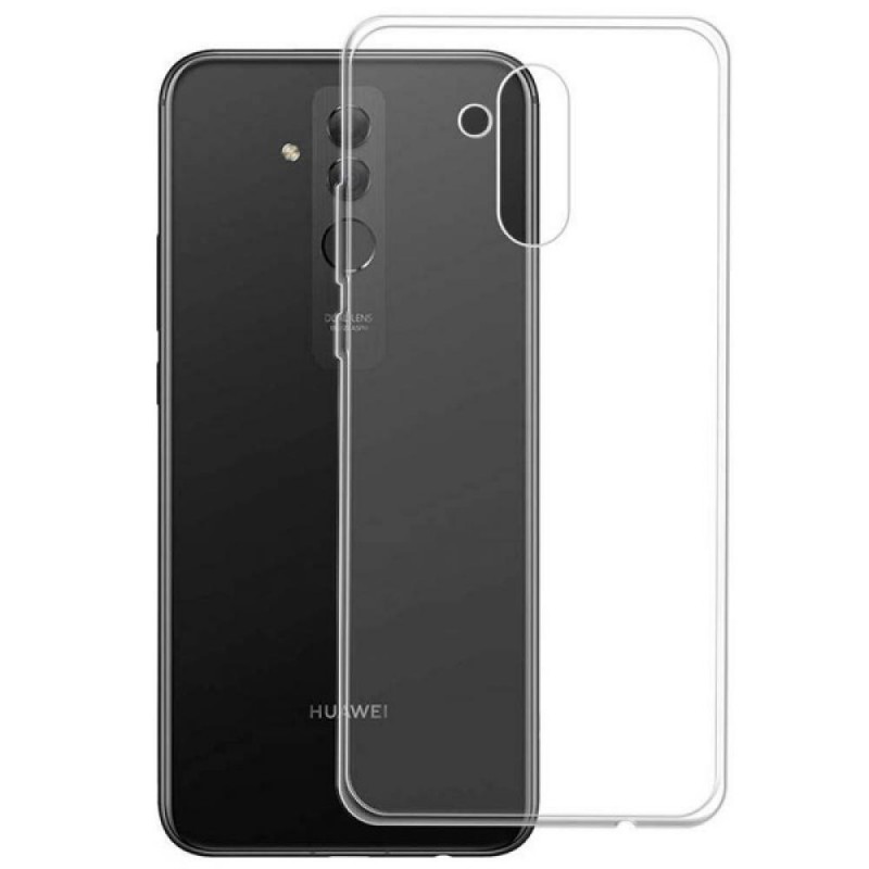 

Накладка силикон для Huawei Mate 20 прозрачная, Прозрачный, Накладка силикон Huawei Mate 20