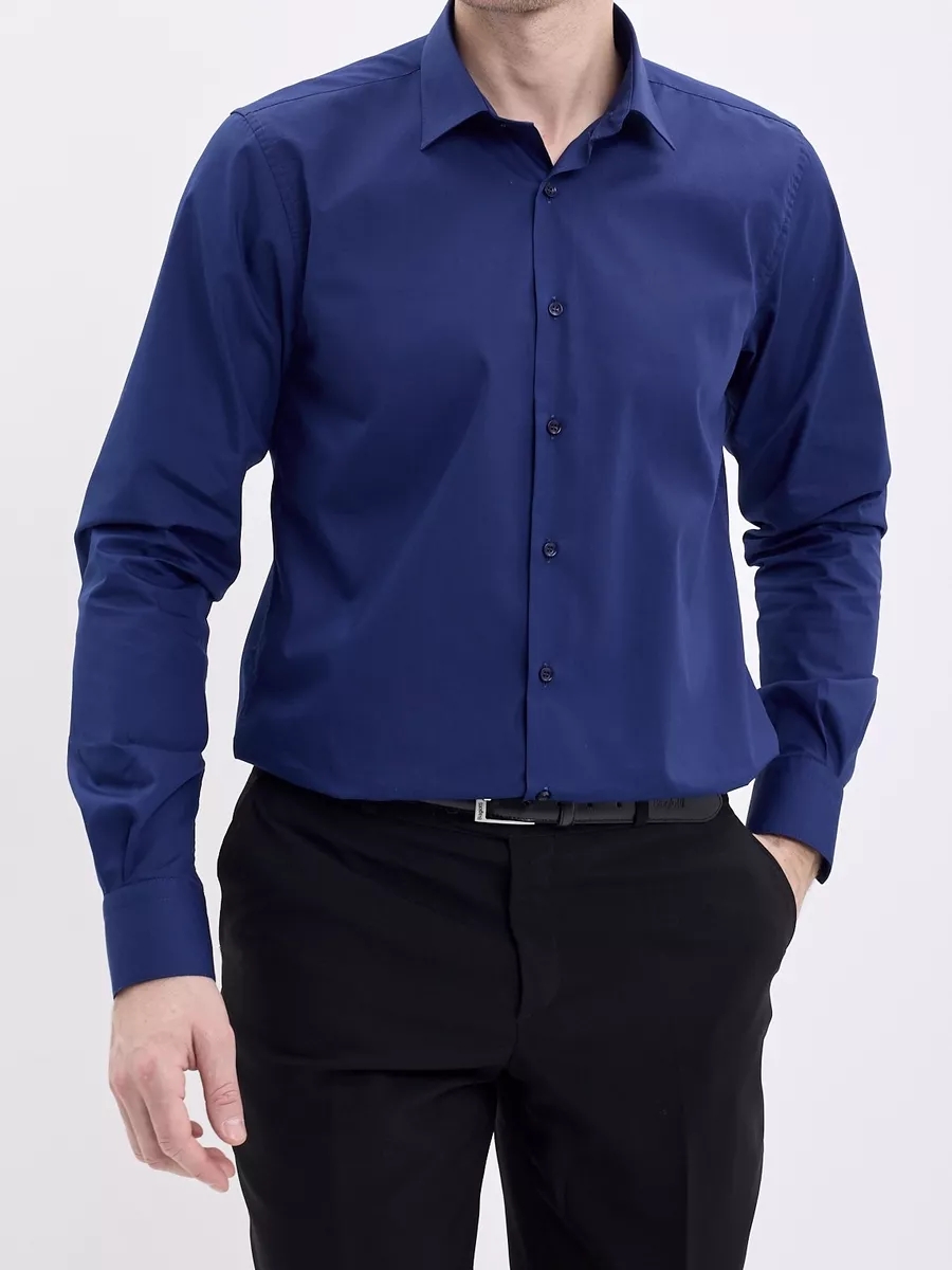 

Рубашка мужская MONDIGO 16611 синяя XL, Синий, 16611